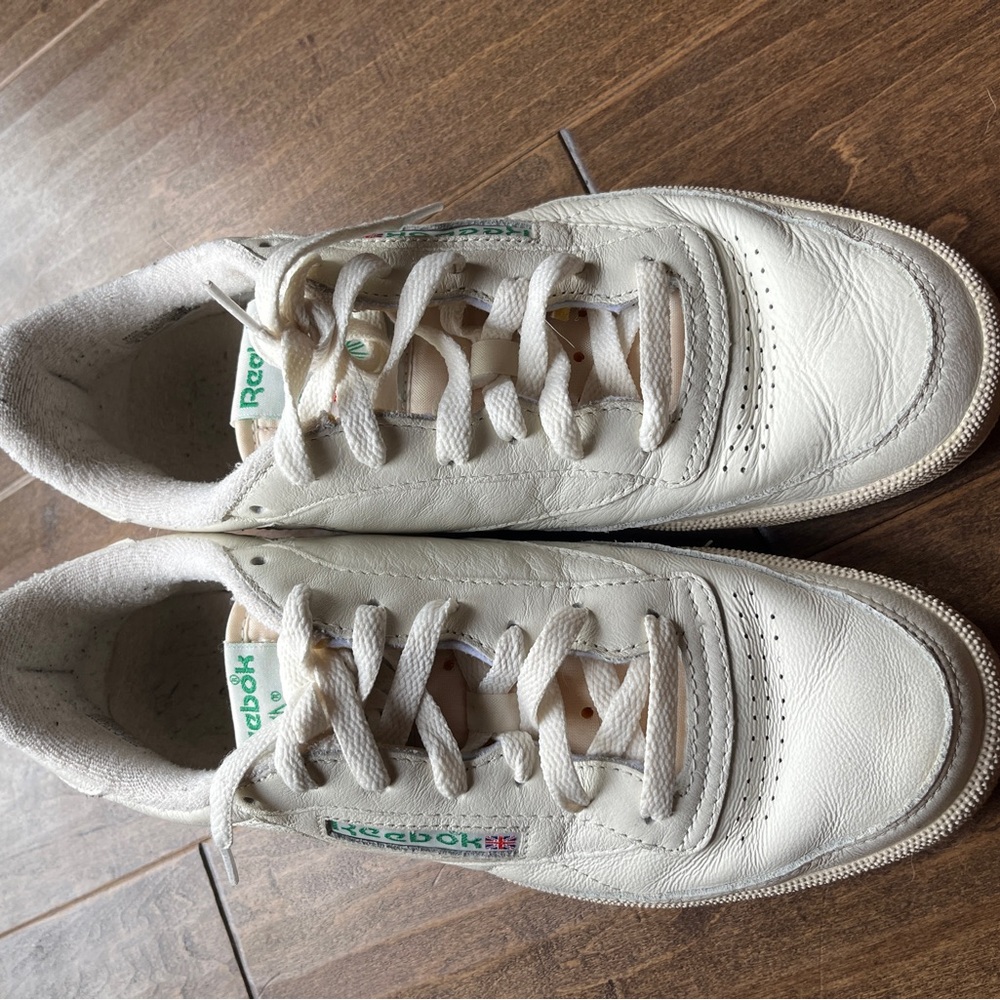 Reebok White Leather Sneakers